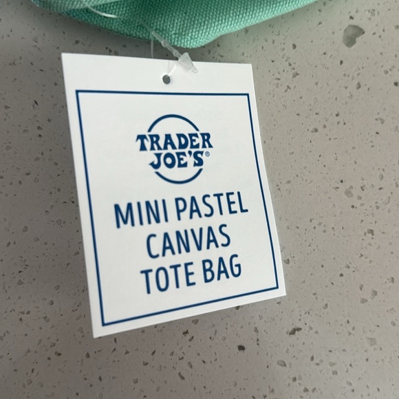 Trader Joe’s Mini Pastel Canvas Tote Bag Set - Picture 2 of 7
